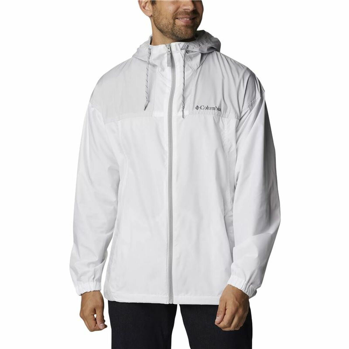 Windcheater Jacket Columbia Flash Challenger White