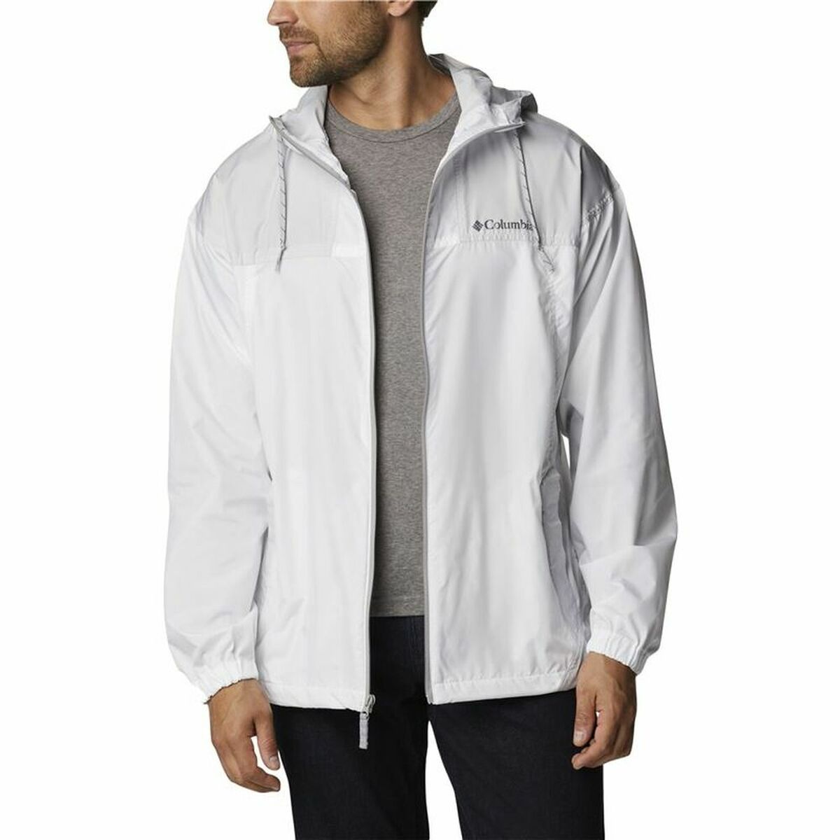 Windcheater Jacket Columbia Flash Challenger White