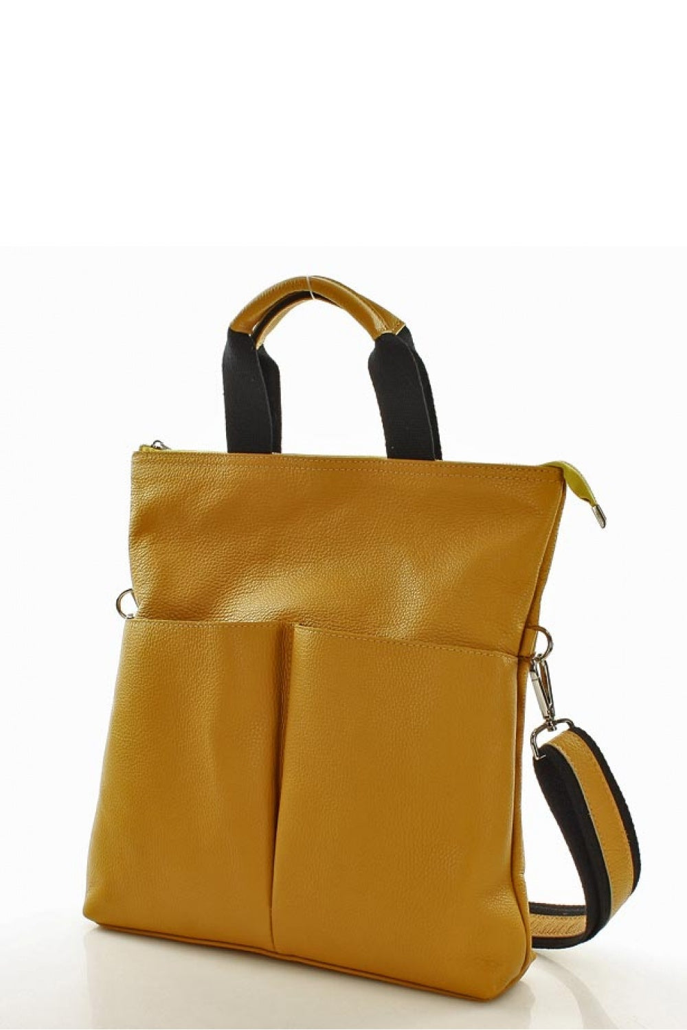 yellow - Natural leather bag model 116400 Mazzini