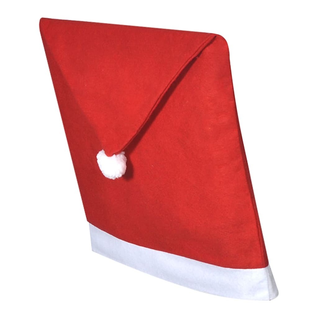 6 Santa Claus Hat Chair Back Covers