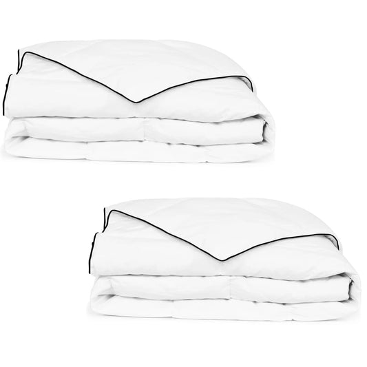 vidaXL Winter Down Duvet 2 pcs 155x220 cm