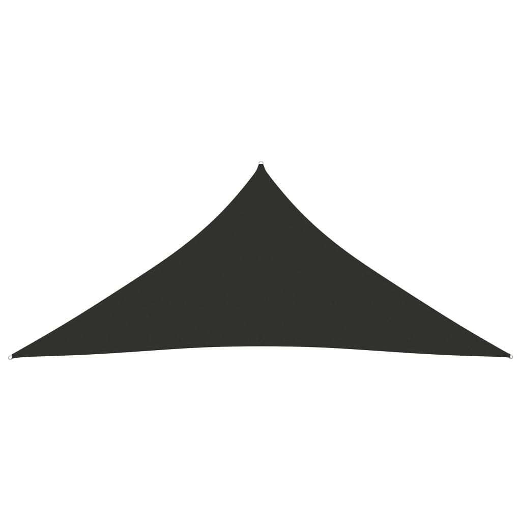 vidaXL Sunshade Sail Oxford Fabric Triangular 3x3x3 m Anthracite