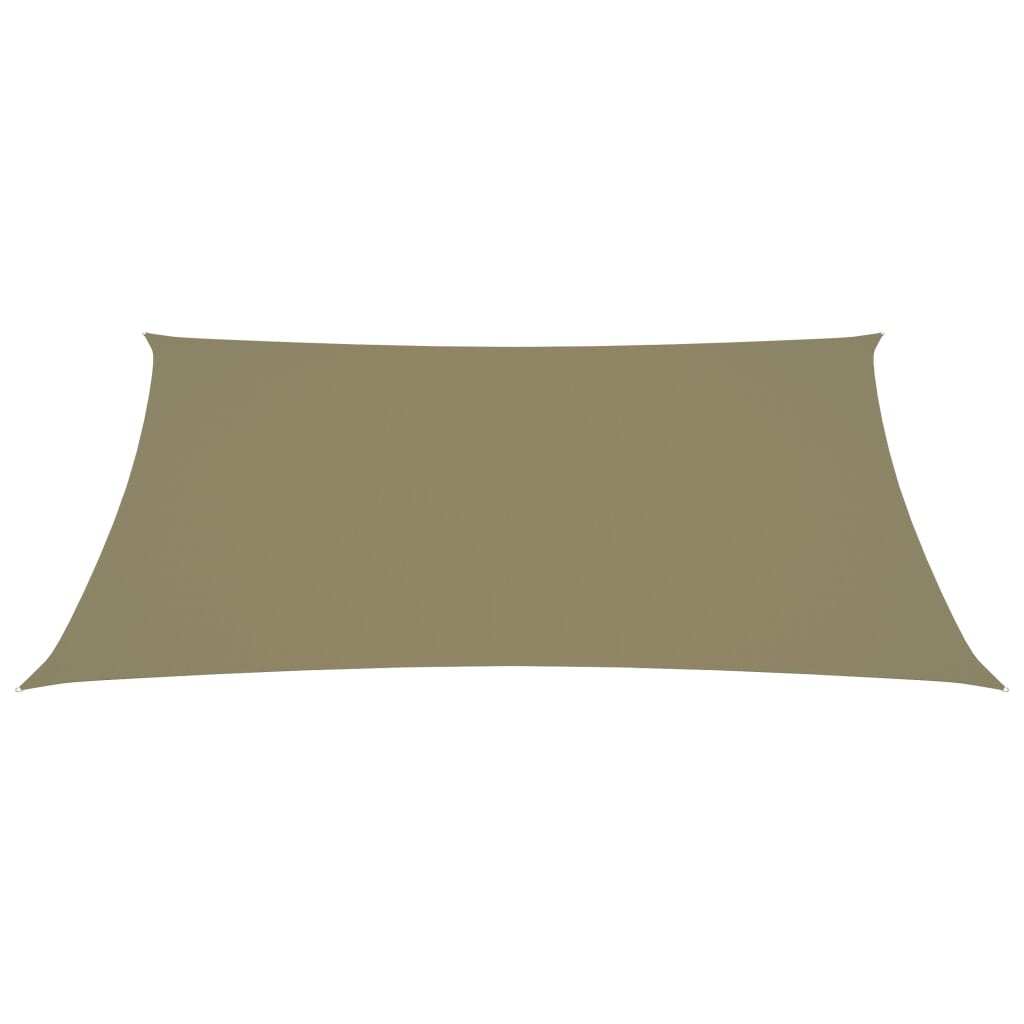 vidaXL Sunshade Sail Oxford Fabric Rectangular 3.5x5 m Beige