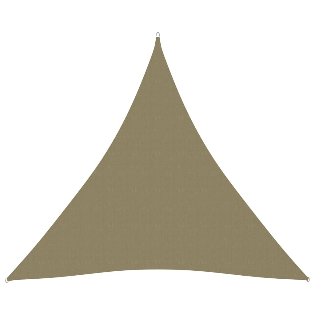 vidaXL Sunshade Sail Oxford Fabric Triangular 6x6x6 m Beige