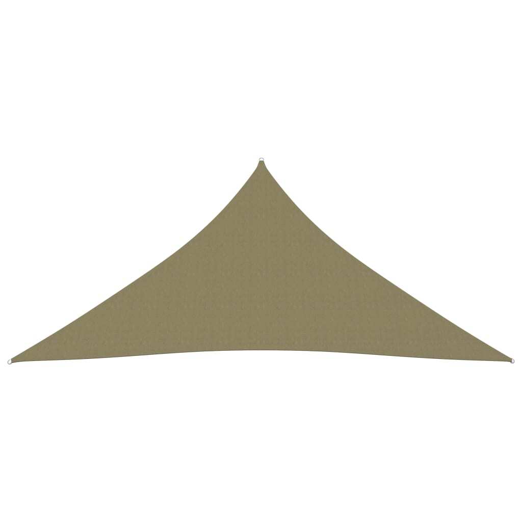 vidaXL Sunshade Sail Oxford Fabric Triangular 6x6x6 m Beige