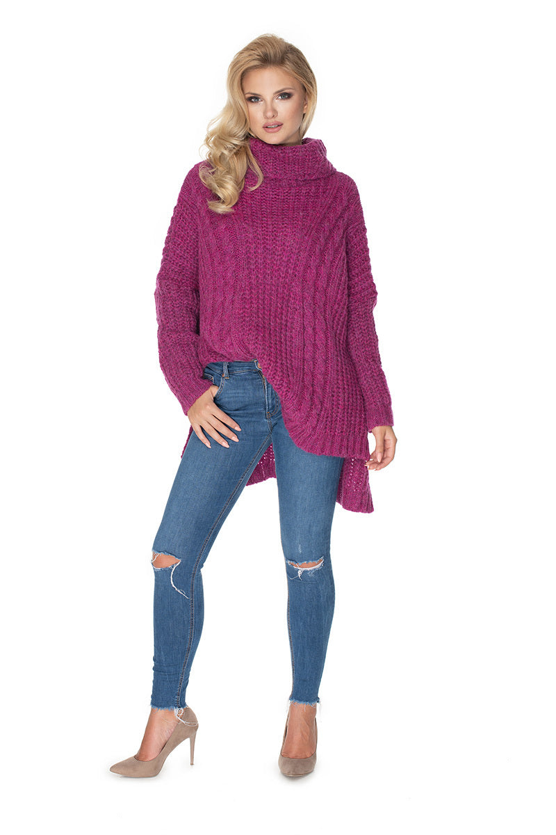 violet - Turtleneck model 135312 PeeKaBoo