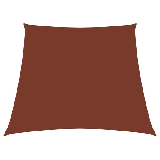 vidaXL Sunshade Sail Oxford Fabric Trapezium 3/5x4 m Terracotta