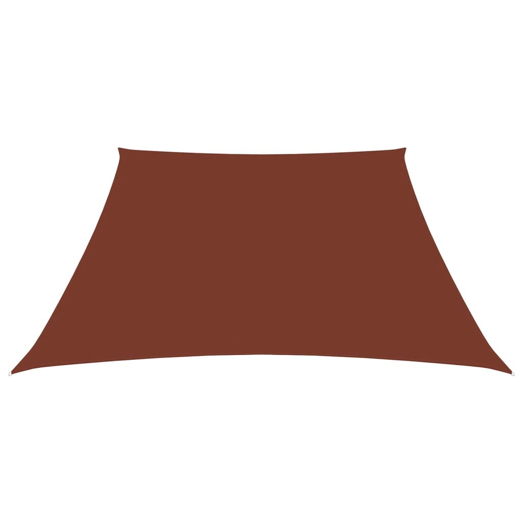 vidaXL Sunshade Sail Oxford Fabric Trapezium 3/5x4 m Terracotta