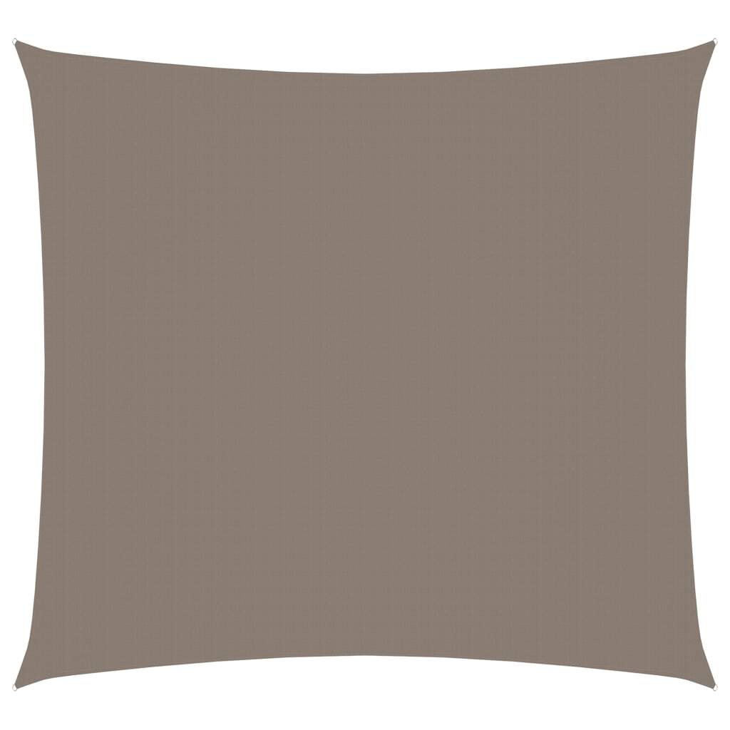 vidaXL Sunshade Sail Oxford Fabric Square 4x4 m Taupe