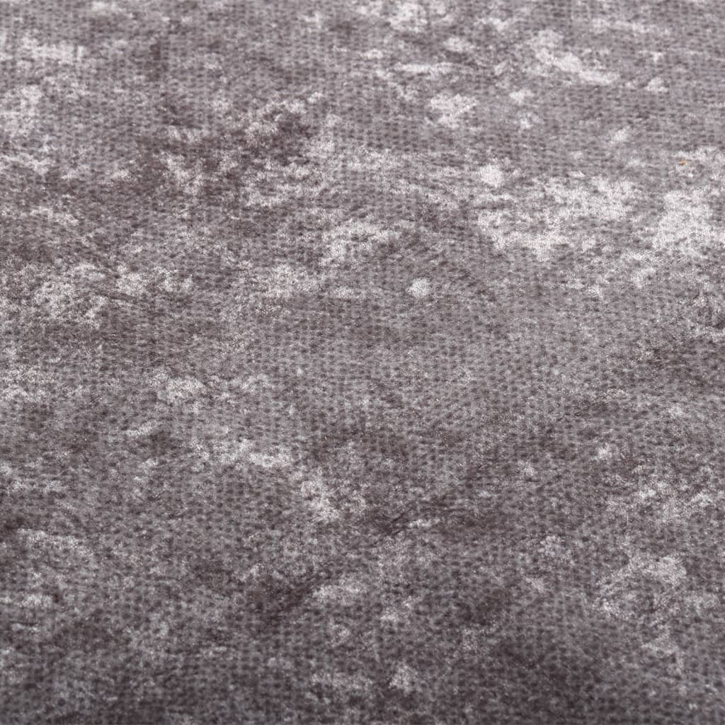 vidaXL Rug Washable Grey 400x300 cm Anti Slip