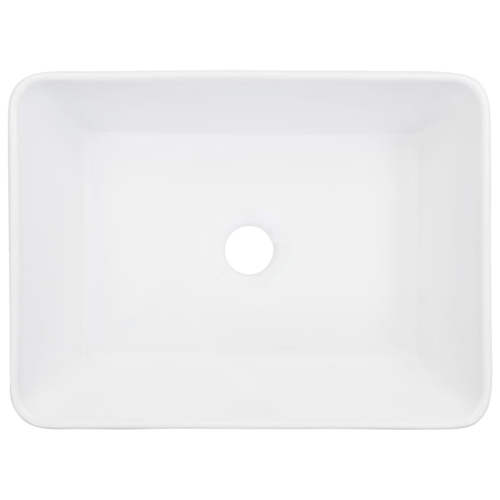 vidaXL Wash Basin 40x30x13 cm Ceramic White