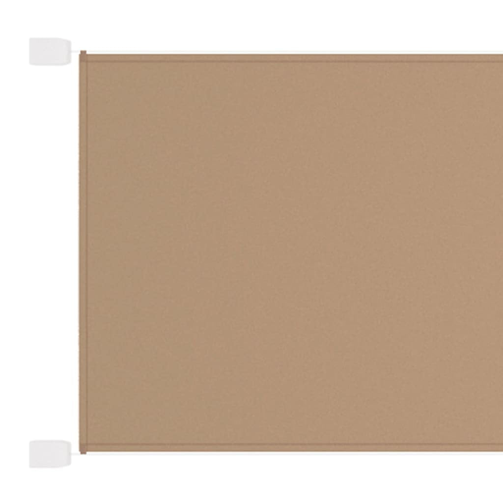 vidaXL Vertical Awning Taupe 60x420 cm Oxford Fabric