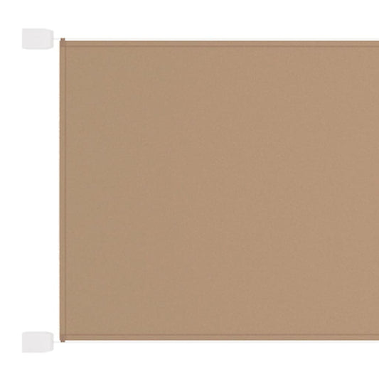 vidaXL Vertical Awning Taupe 60x420 cm Oxford Fabric