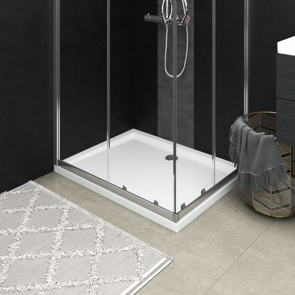 vidaXL Rectangular ABS Shower Base Tray 80x100 cm