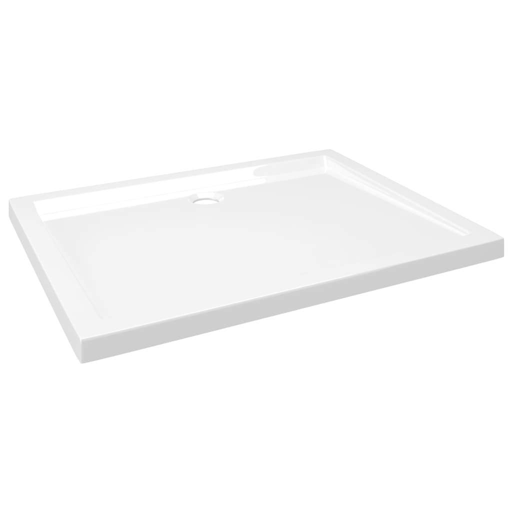 vidaXL Rectangular ABS Shower Base Tray 80x100 cm