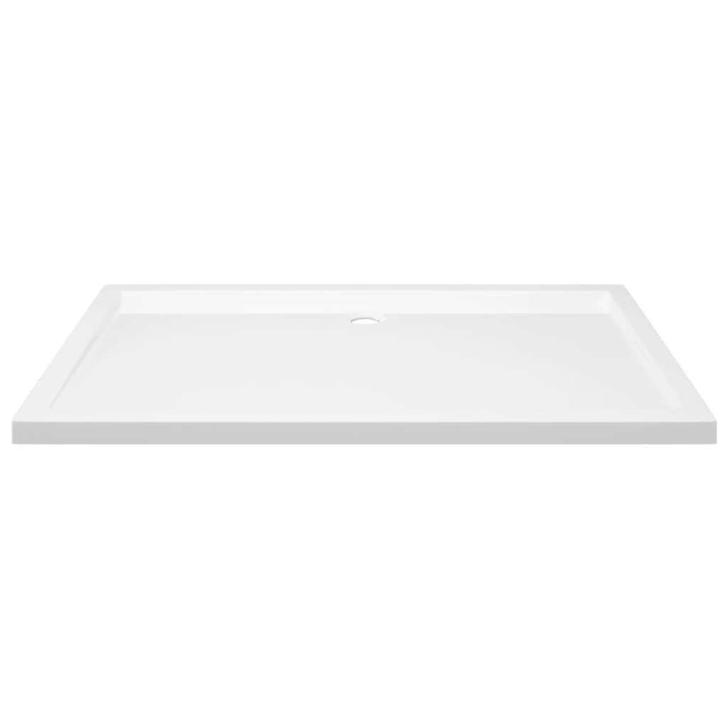 vidaXL Rectangular ABS Shower Base Tray White 70x120 cm