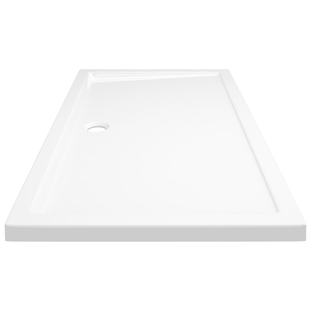 vidaXL Rectangular ABS Shower Base Tray White 70x120 cm