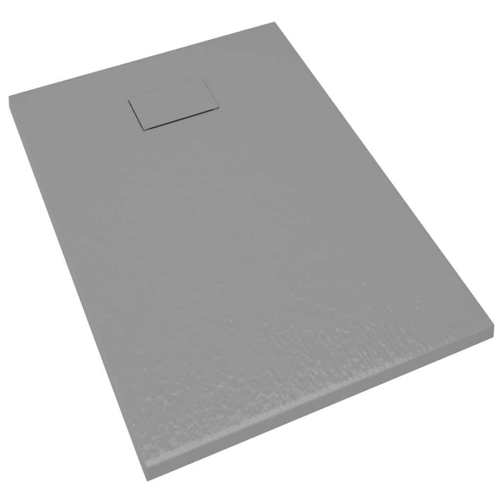 vidaXL Shower Base Tray SMC Grey 100x70 cm