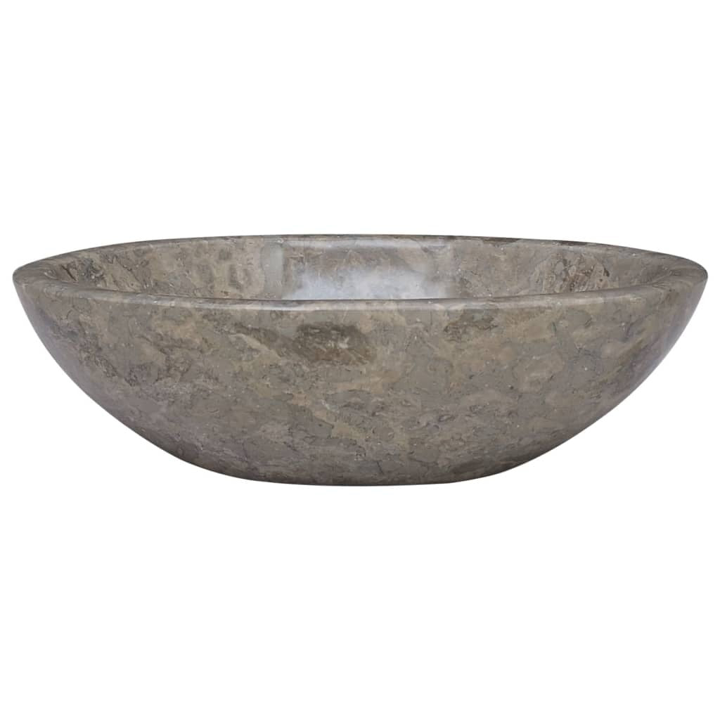 vidaXL Sink Grey 53x40x15 cm Marble