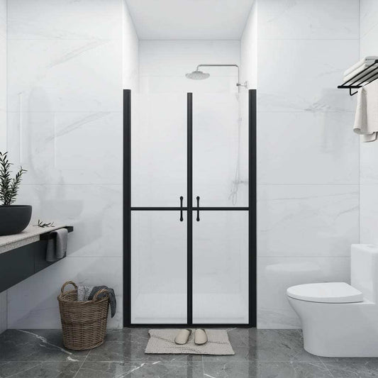 vidaXL Shower Door Frosted ESG (78-81)x190 cm