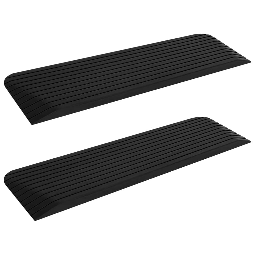 vidaXL Threshold Ramps 2 pcs 110x32x3.8 cm Rubber