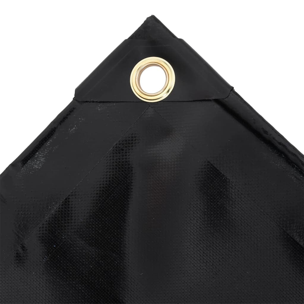 vidaXL Tarpaulin 650 g/m 3x4 m Black