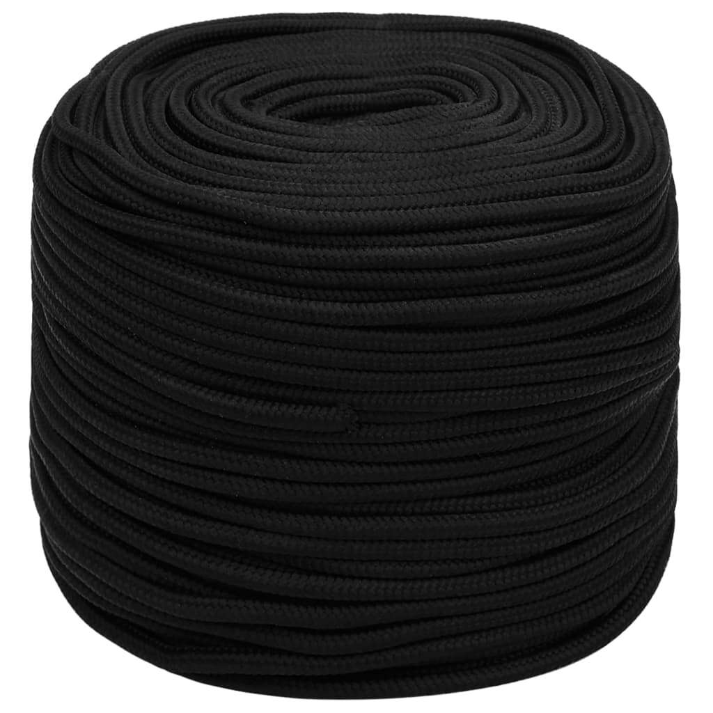 Work Rope Black 10 mm 250 m Polyester