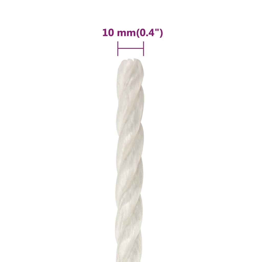 Work Rope White 10 mm 25 m Polypropylene