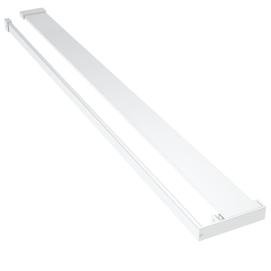 vidaXL Shower Shelf for Walk-in Shower Wall Chrome 115 cm Aluminium