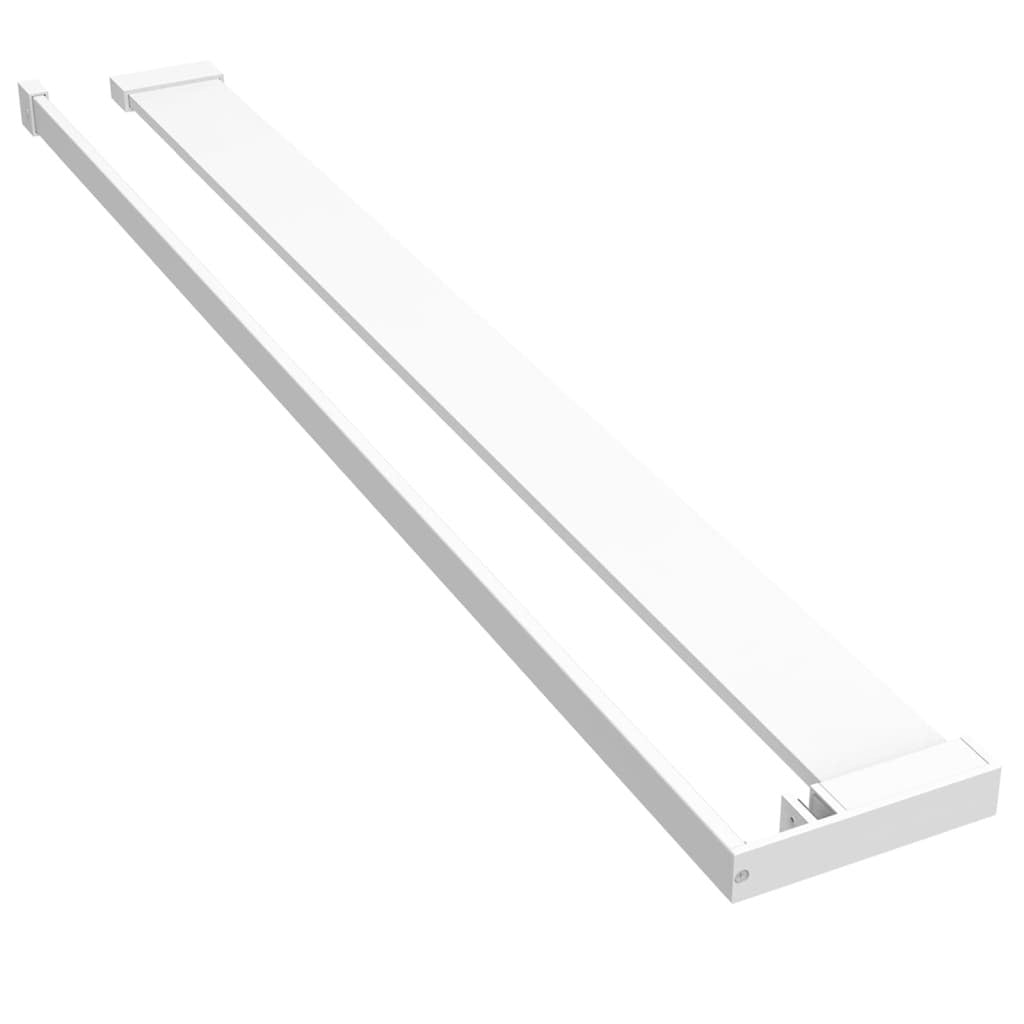 vidaXL Shower Shelf for Walk-in Shower Wall White 90 cm Aluminium