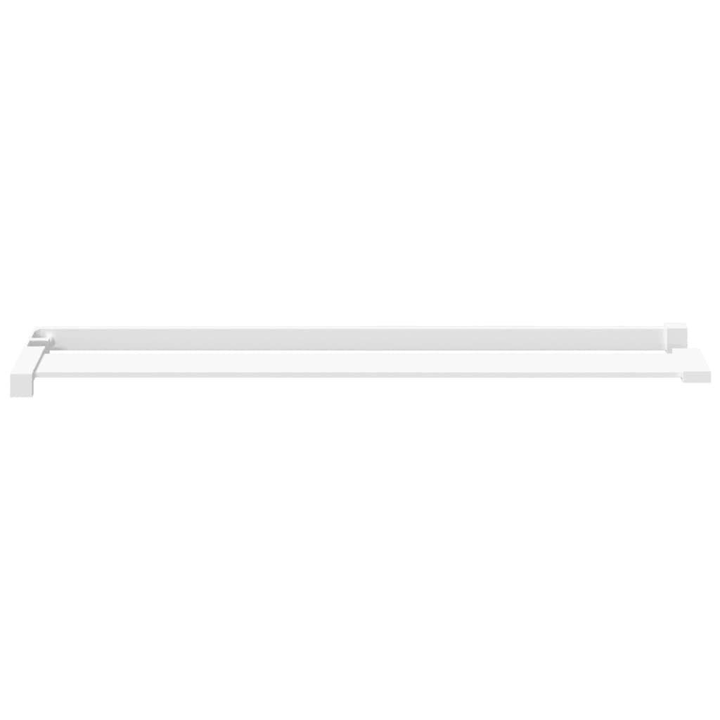 vidaXL Shower Shelf for Walk-in Shower Wall White 90 cm Aluminium