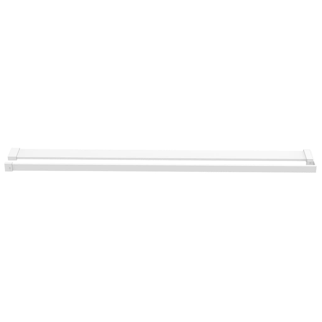 vidaXL Shower Shelf for Walk-in Shower Wall White 115 cm Aluminium