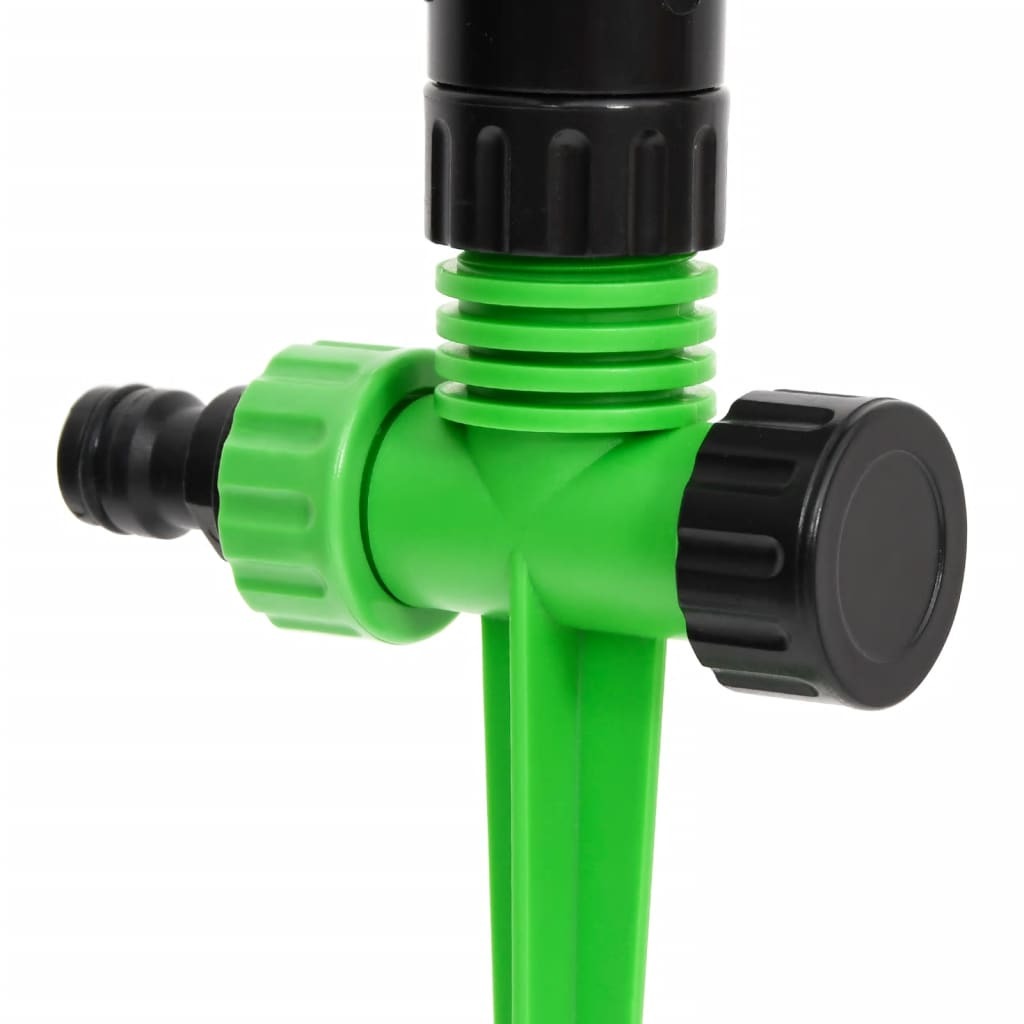 vidaXL Rotating Sprinklers 4 pcs Green and Black 16x13.5x25.5 cm ABS&PP