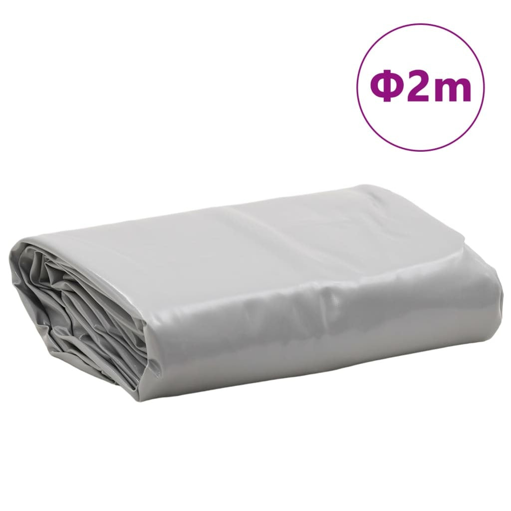 vidaXL Tarpaulin Grey  2 m 650 g/m