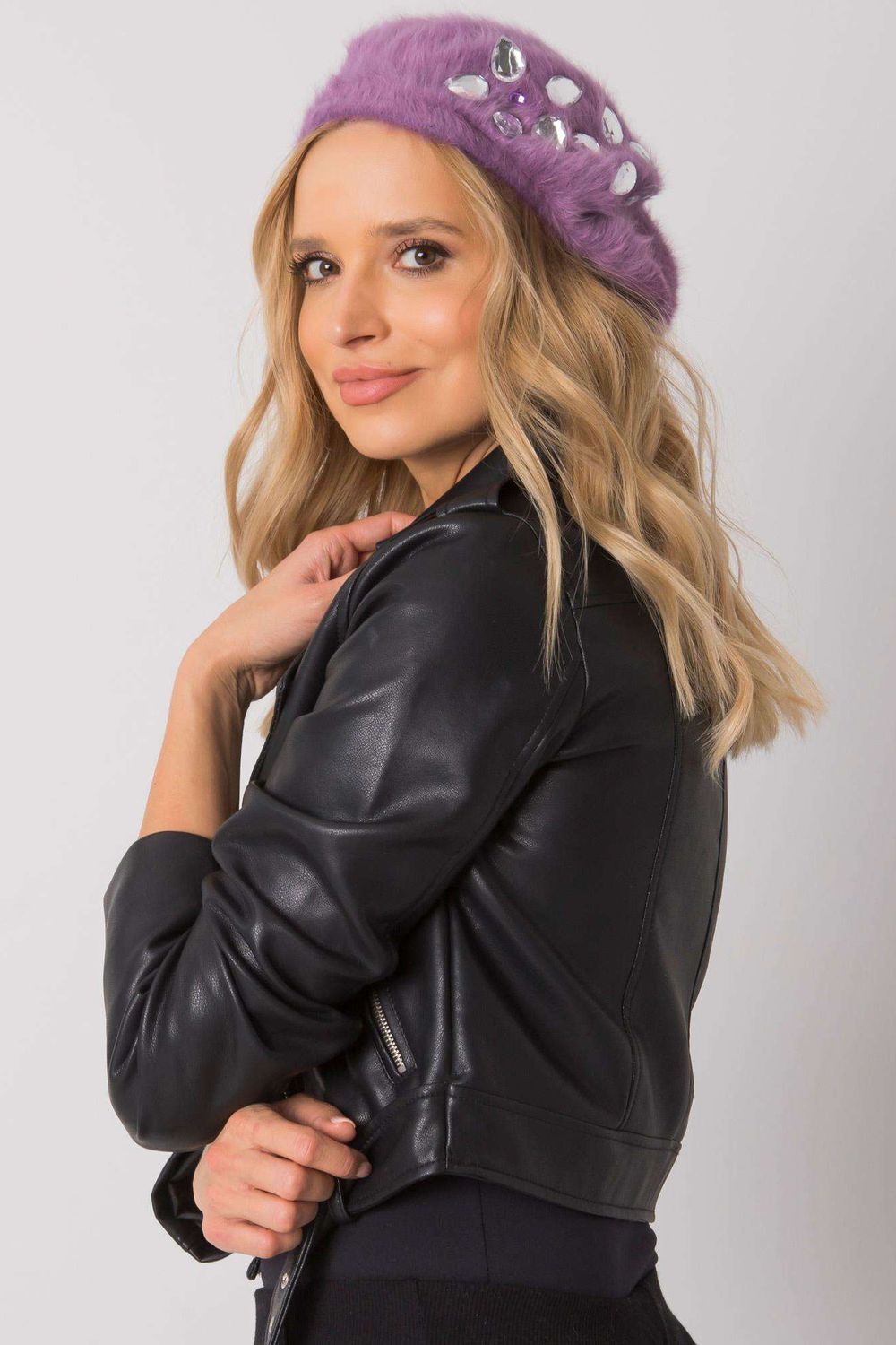 violet - Beret model 161137 AT