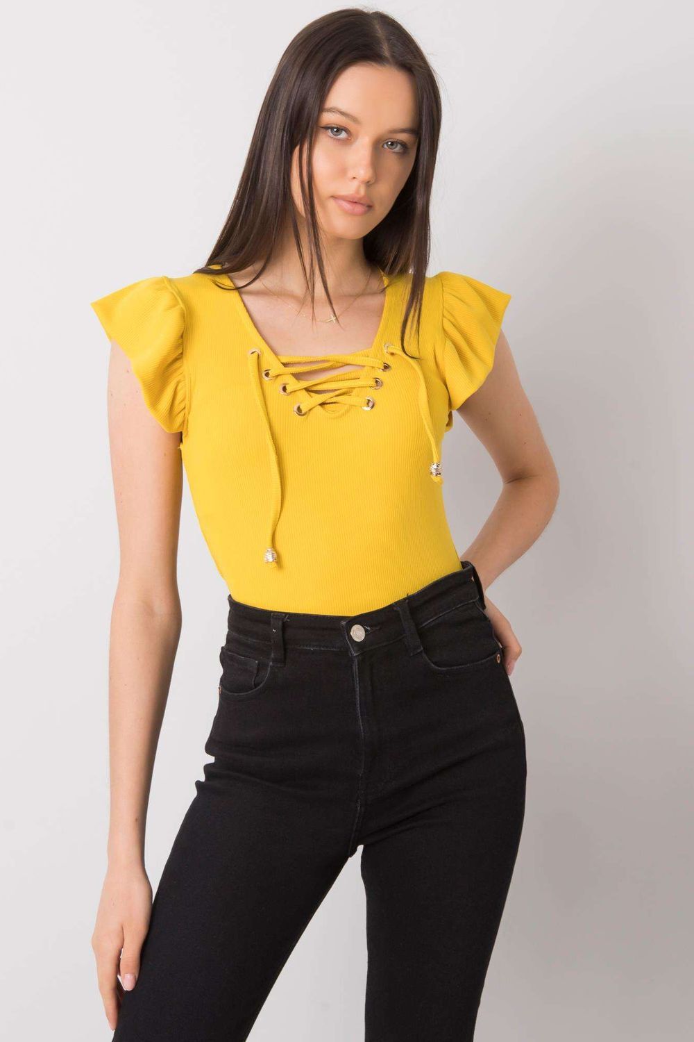 yellow - Blouse model 167397 Italy Moda