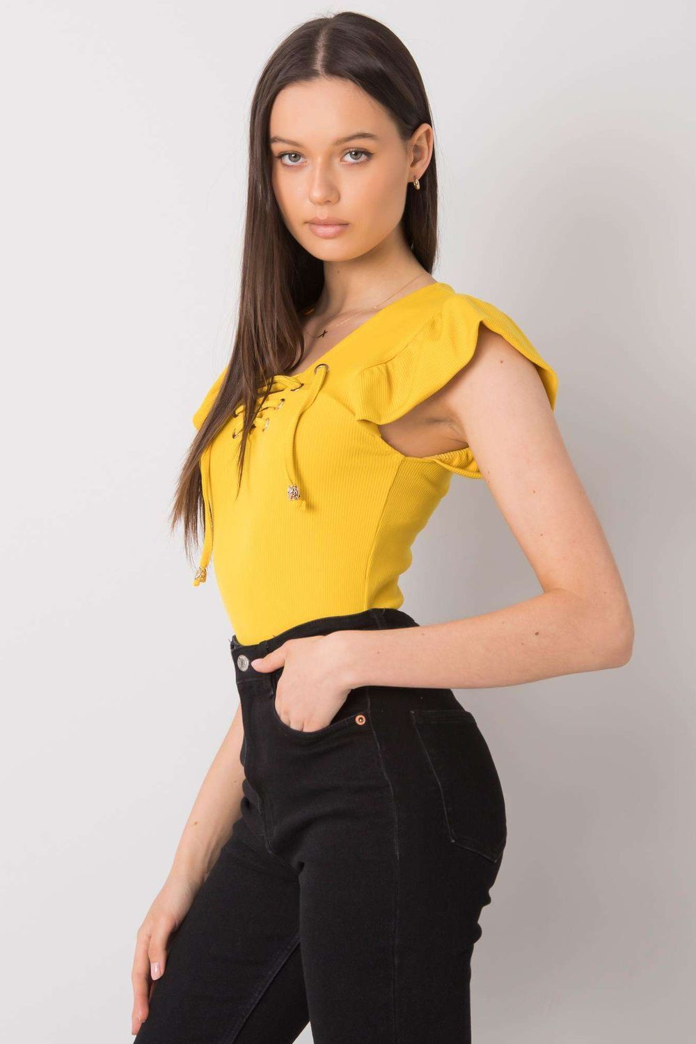 yellow - Blouse model 167397 Italy Moda