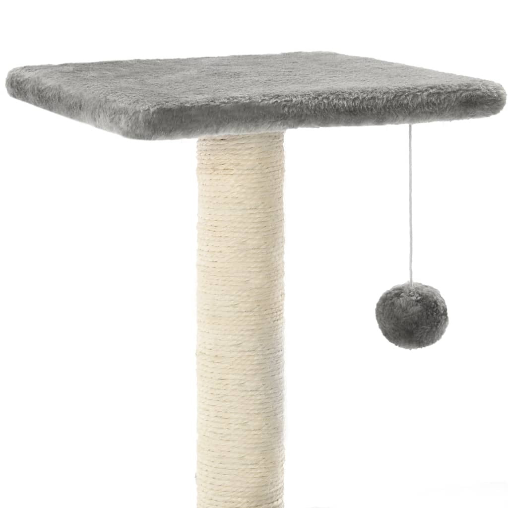 vidaXLCat Tree with Sisal Scratching Posts 65 cm Grey