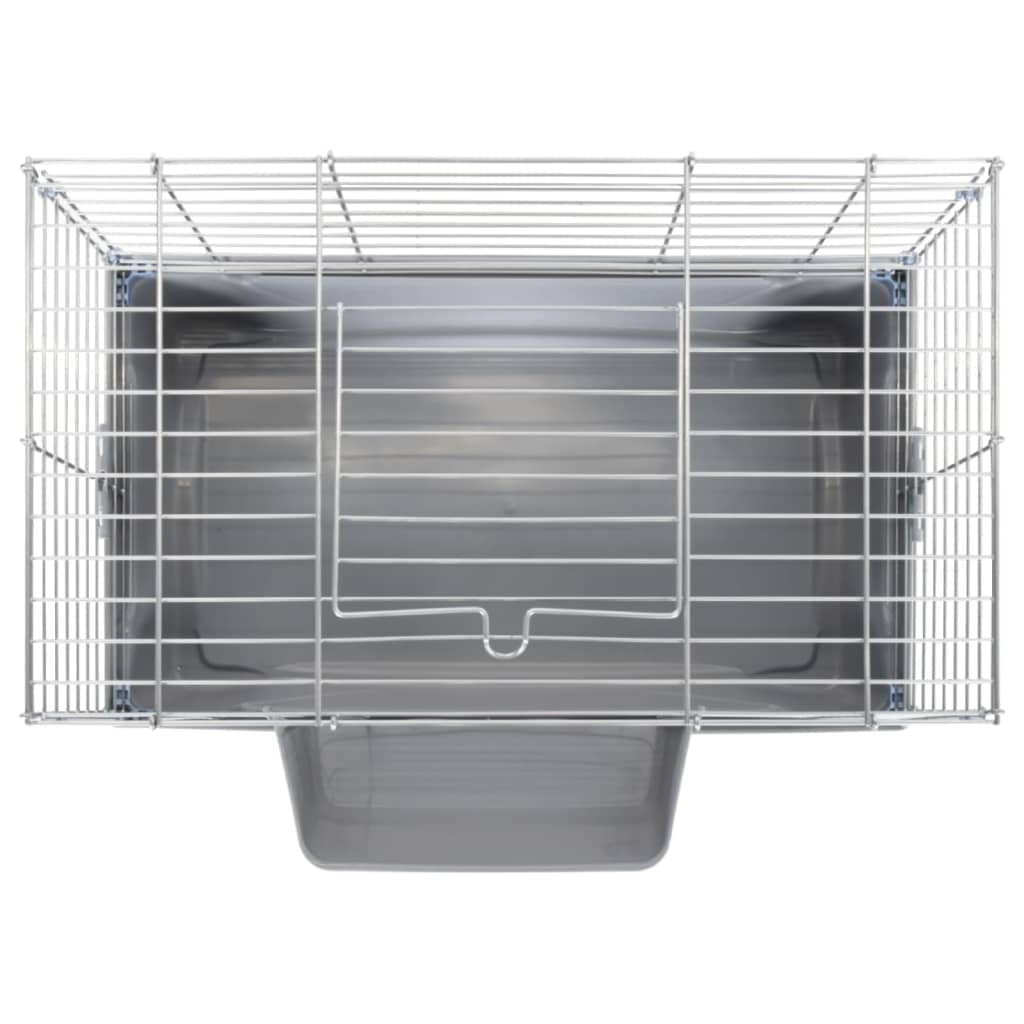 vidaXL Small Animal Cage Grey 58x32x31 cm Polypropylene and Metal