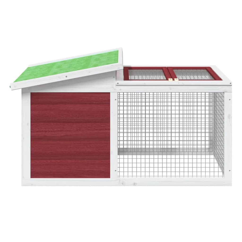 vidaXL Rabbit Hutch Mocha 100.5x54x55 cm Solid Wood Pine