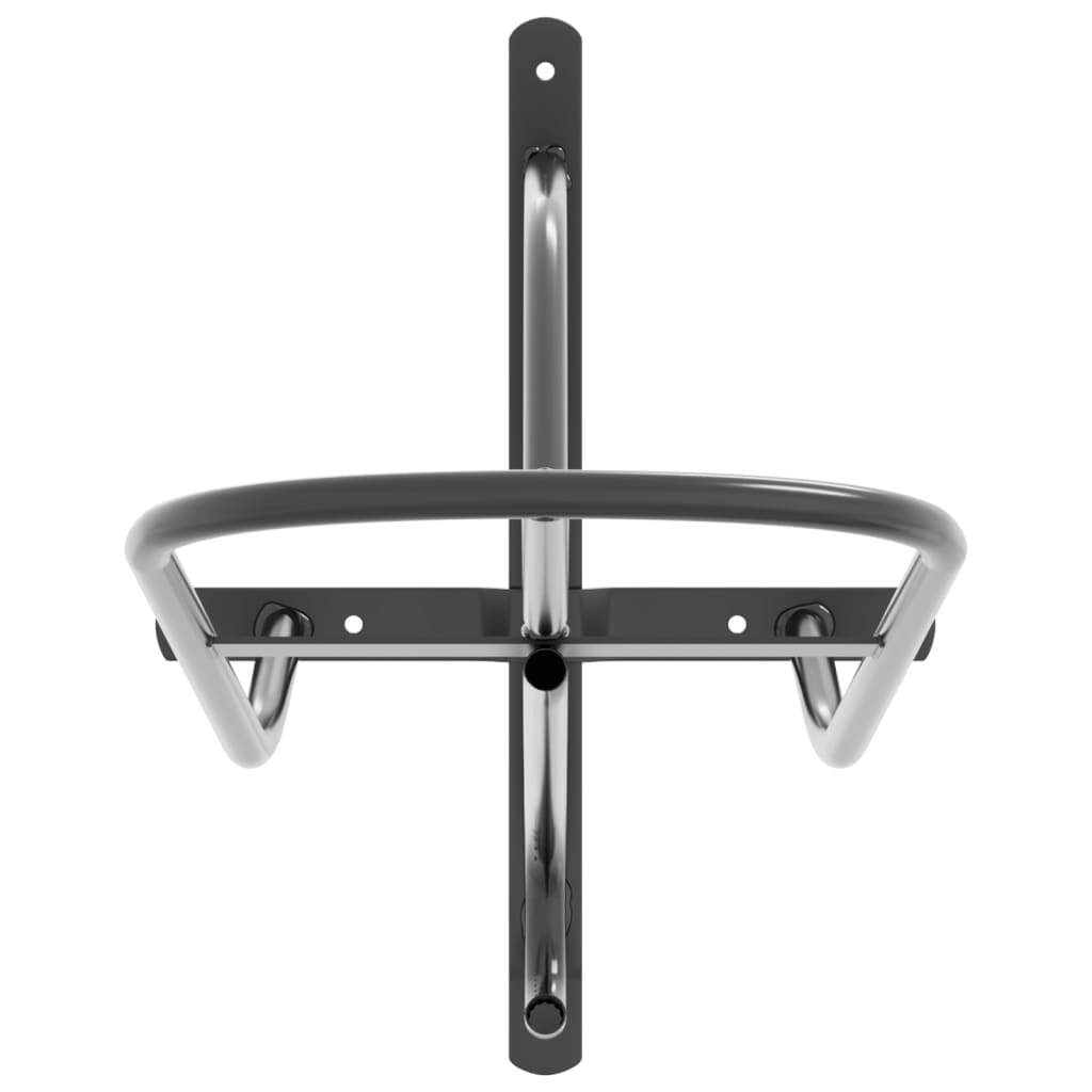 vidaXL Saddle Rack Wall Mounted Black Iron