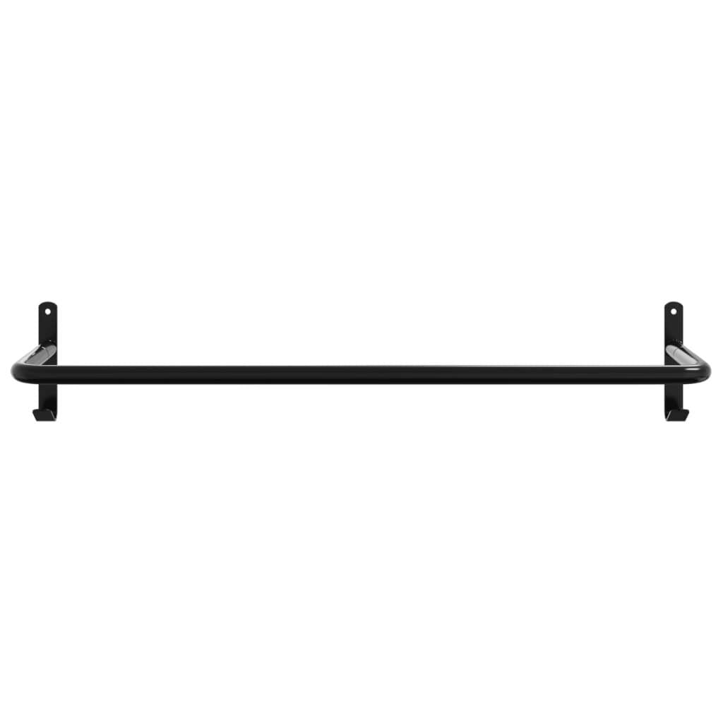 vidaXL Saddle Pad Rack Black Iron