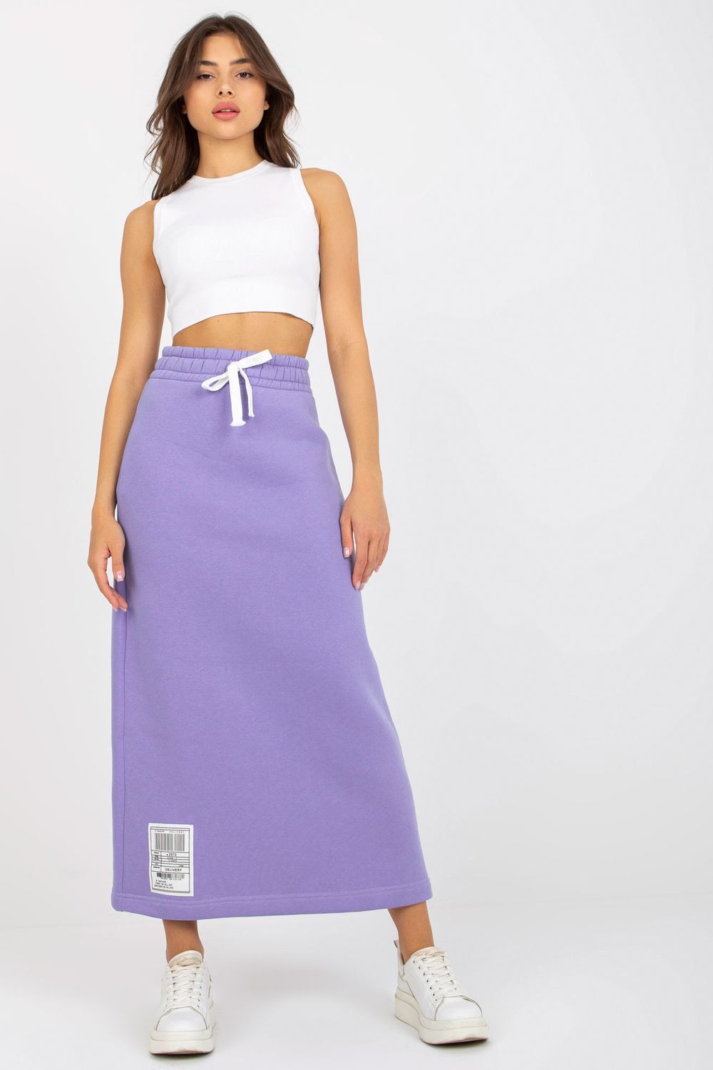 violet - Long skirt model 172560 Fancy