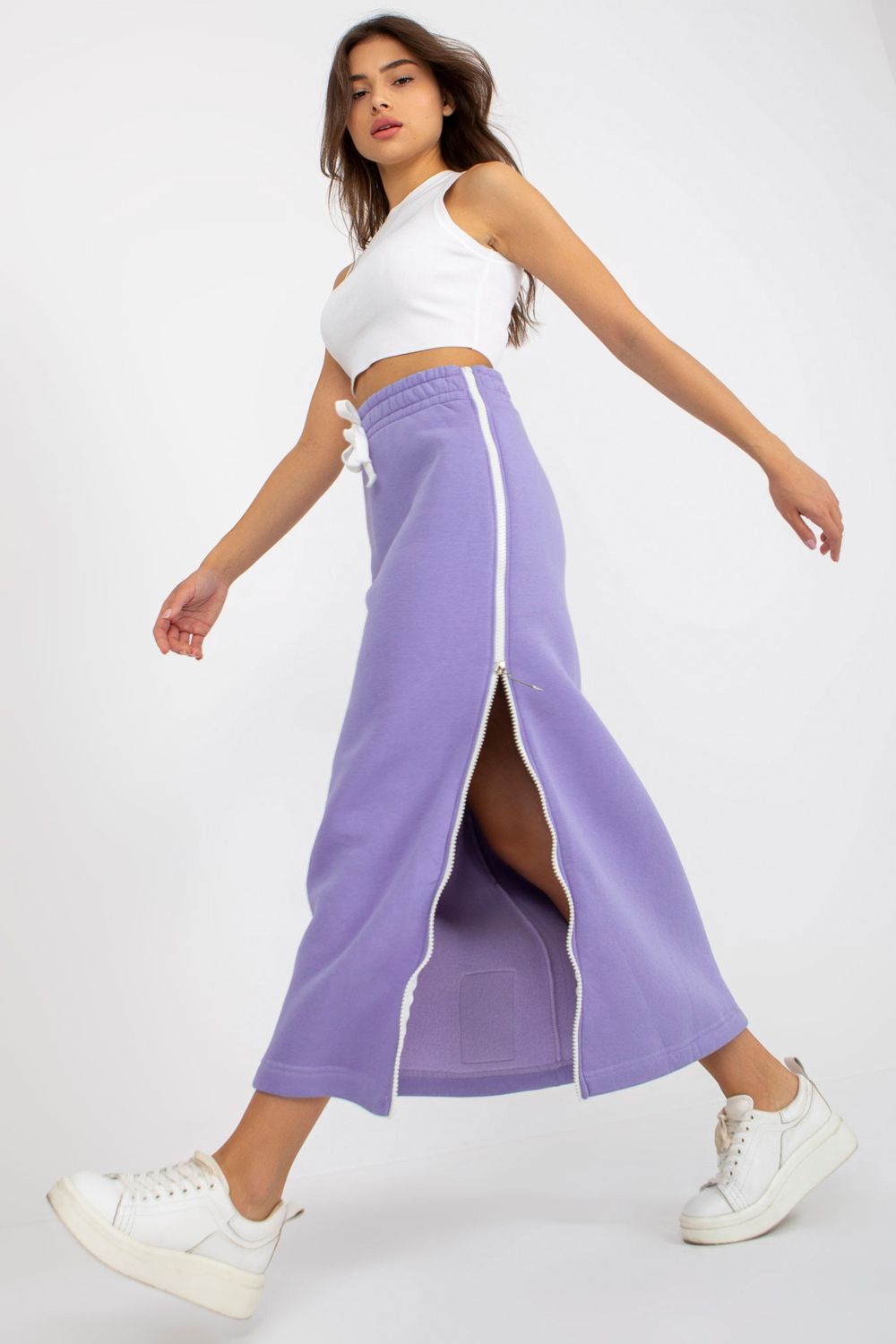 violet - Long skirt model 172560 Fancy