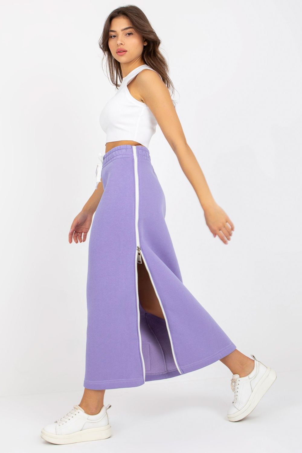 violet - Long skirt model 172560 Fancy