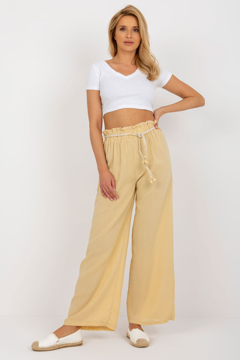 yellow - Women trousers model 179159 EM