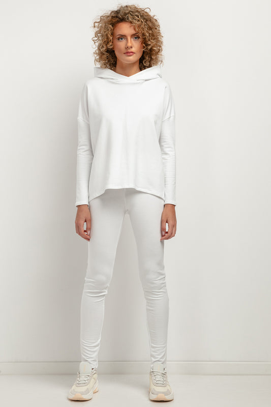 white - Long leggings model 183213 Tessita