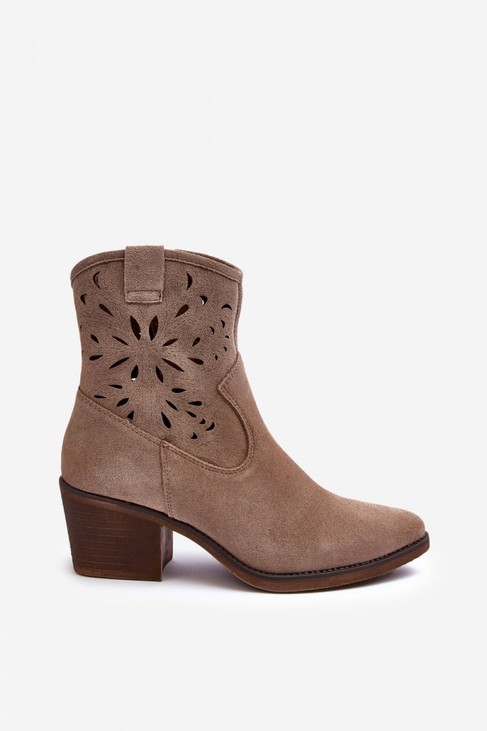 beige - Heel boots model 187341 Step in style