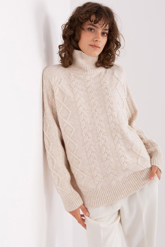 beige - Turtleneck model 189227 AT