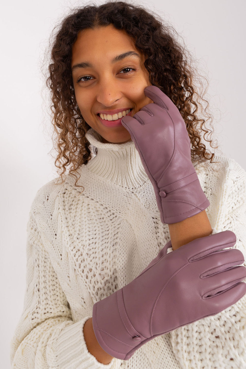 violet - Gloves model 191347 AT